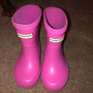 Hunter rain boots, toddler size US 5/UK 4
